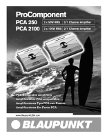 Blaupunkt PCA-250 - Owners Manual